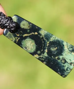 Kambaba Jasper Necklace • Stromatolite Fossil Pendant • Ancient Algae Talisman • Tribal Healing Jewelry • Australian Handmade Tropical Cord