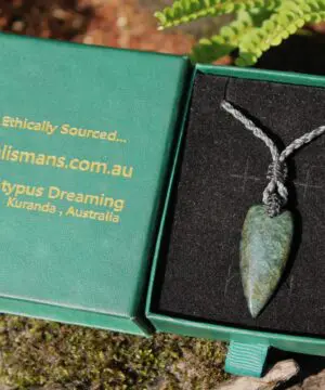 American Elven Rainbow Obsidian Pendant • Volcanic Glass Necklace • Healing Tribal Talisman • Australian Handmade Tropical Cord