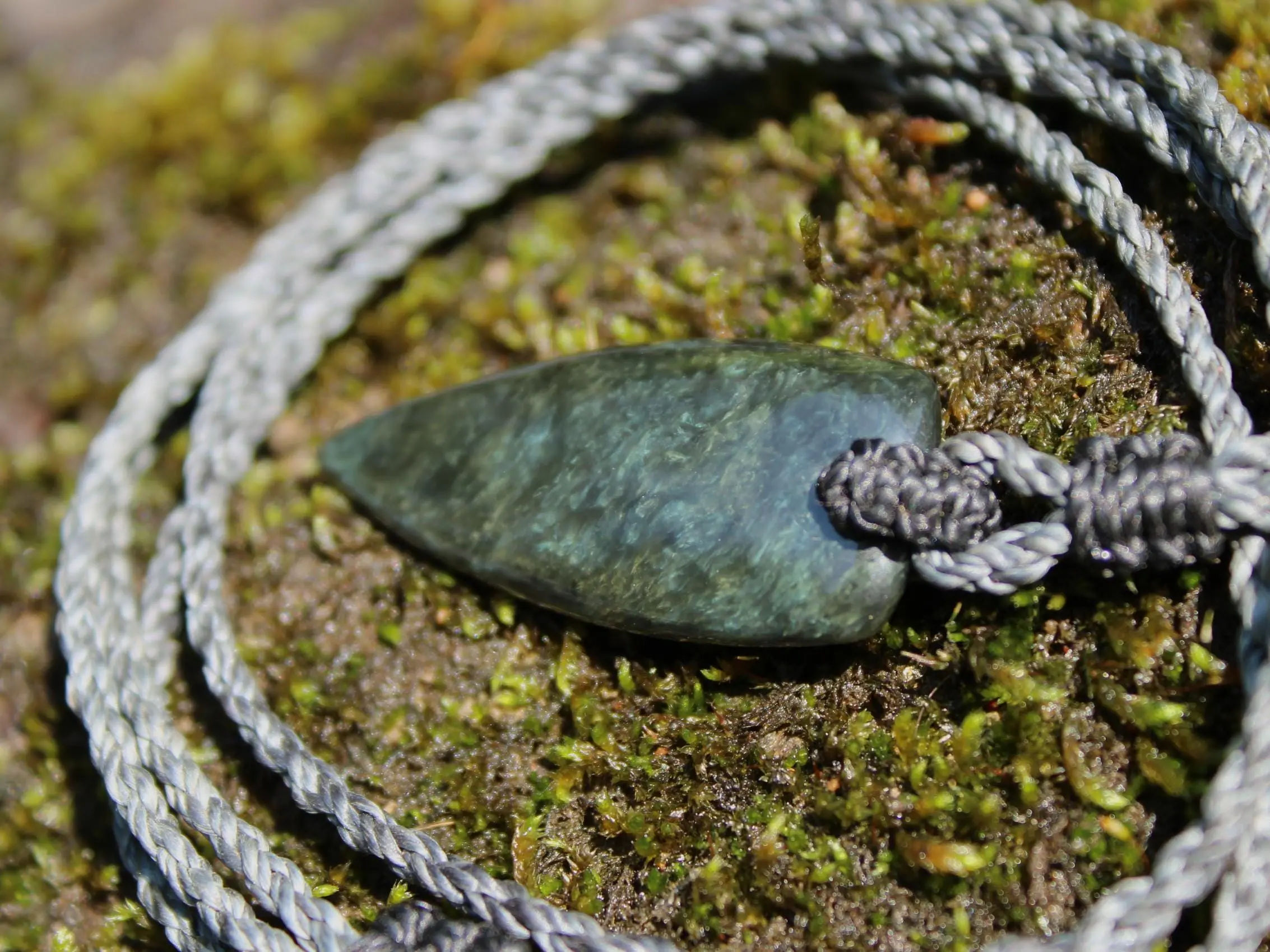 American Elven Rainbow Obsidian Pendant • Volcanic Glass Necklace • Healing Tribal Talisman • Australian Handmade Tropical Cord