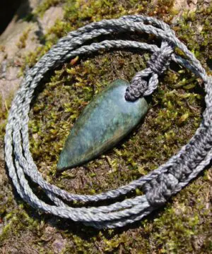 American Elven Rainbow Obsidian Pendant • Volcanic Glass Necklace • Healing Tribal Talisman • Australian Handmade Tropical Cord