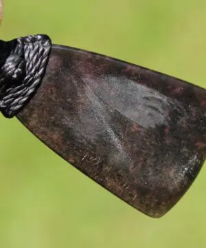 American Elven Rainbow Obsidian Pendant • Volcanic Glass Necklace • Healing Tribal Talisman • Australian Handmade Tropical Cord