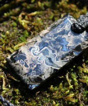 Elven Petrified Palmwood Pendant • Birds Eye Palm Root Necklace • Fossil Talisman • Australian Handmade • Handwoven Tropical Cord