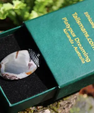 Australian outback jasper necklace,australian made thin macrame cord stone jewelry, crystal healing pendant necklace, platypus dreaming