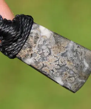 Canadian Natural Silver in Quartz Necklace • Raw Silver Quartz Pendant • Mineral Talisman • Australian Handmade • Handwoven Tropical Cord