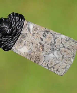 Canadian Natural Silver in Quartz Necklace • Raw Silver Quartz Pendant • Mineral Talisman • Australian Handmade • Handwoven Tropical Cord