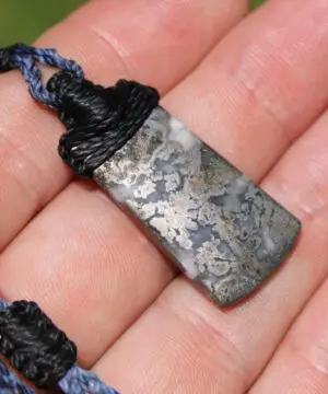 Canadian Natural Silver in Quartz Necklace • Raw Silver Quartz Pendant • Mineral Talisman • Australian Handmade • Handwoven Tropical Cord