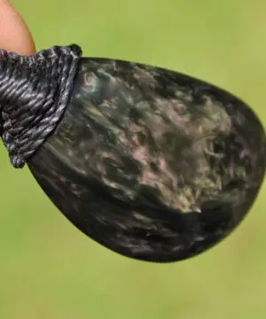 American Elven Rainbow Obsidian Pendant Necklace • Australian Handmade Tropical Cord Volcanic Glass Healing Tribal Talisman Pendant Necklace