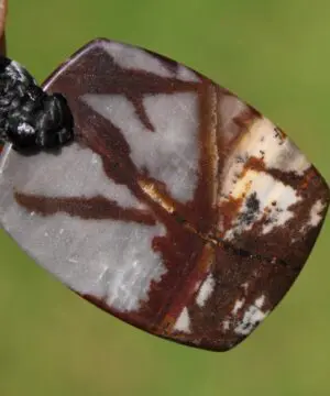 Australian Outback Jasper Pendant Necklace • Australian Handmade Handwoven Tropical Cord • Earthy Tribal Healing Stone Jewelry