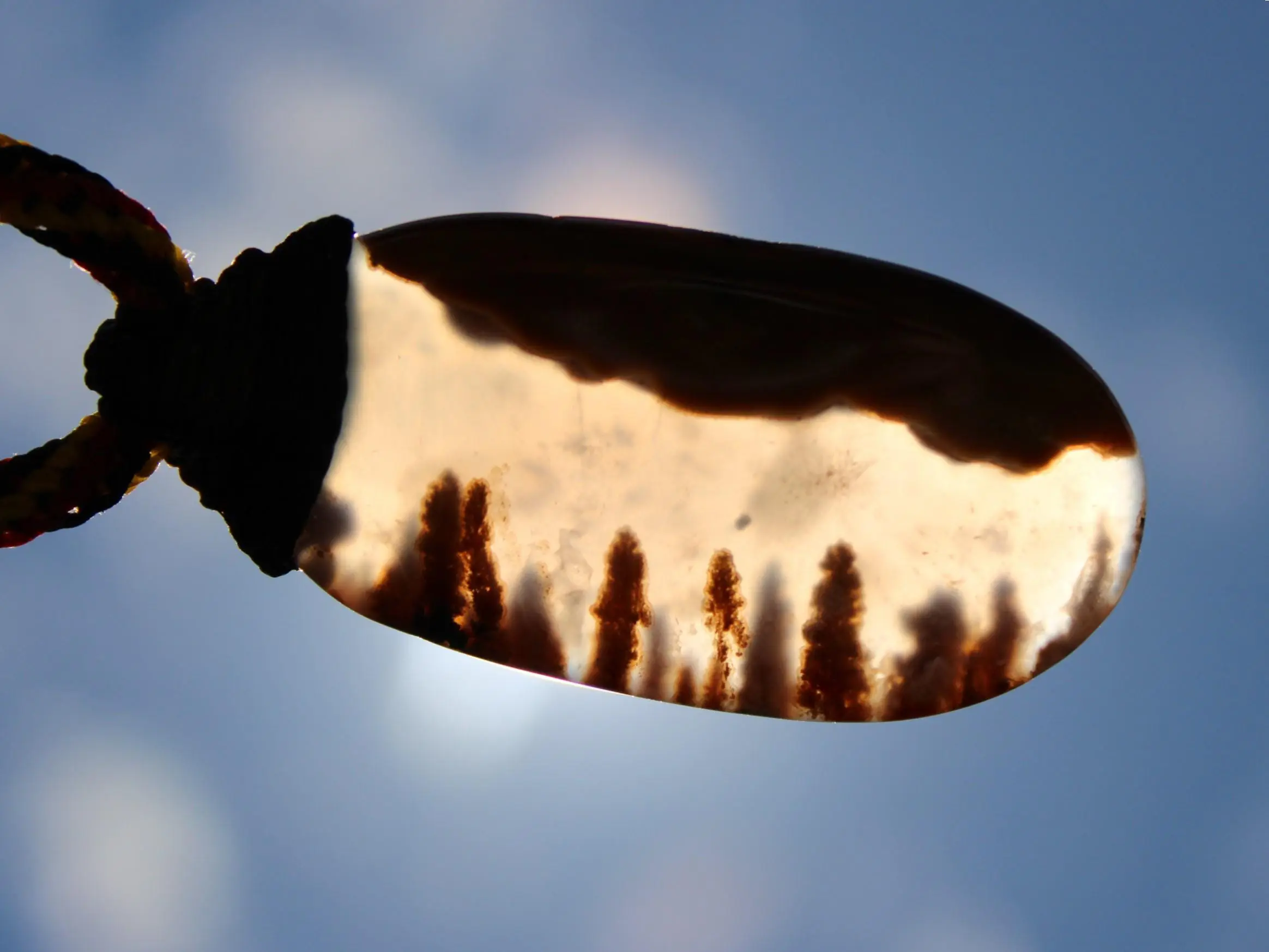 Kerrouchan Agate Pendant • Tribal Healing Crystal Necklace • Australian Handmade Tropical Cord • Indigenous Inspired Talisman