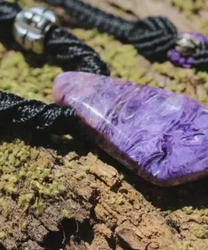Highest Quality Charoite Pendant, Australian Handcrafted Jewellery, Rare Charoite Gemstone, Natural Purple Healing Crystal Talisman