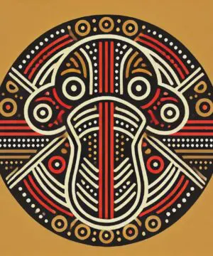 Australian Royal Rhyolite Rainforest Jasper Necklace • Indigenous Inspired Talisman • Australian Handmade Handwoven Tropical Cord