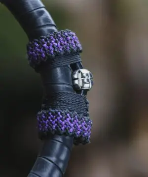 Dark Silver Tribal Necklace — Australian handmade tribal talisman, Spirit lock , Protection TaLISMAN, NeoTribal / Viking LARP Amulet,