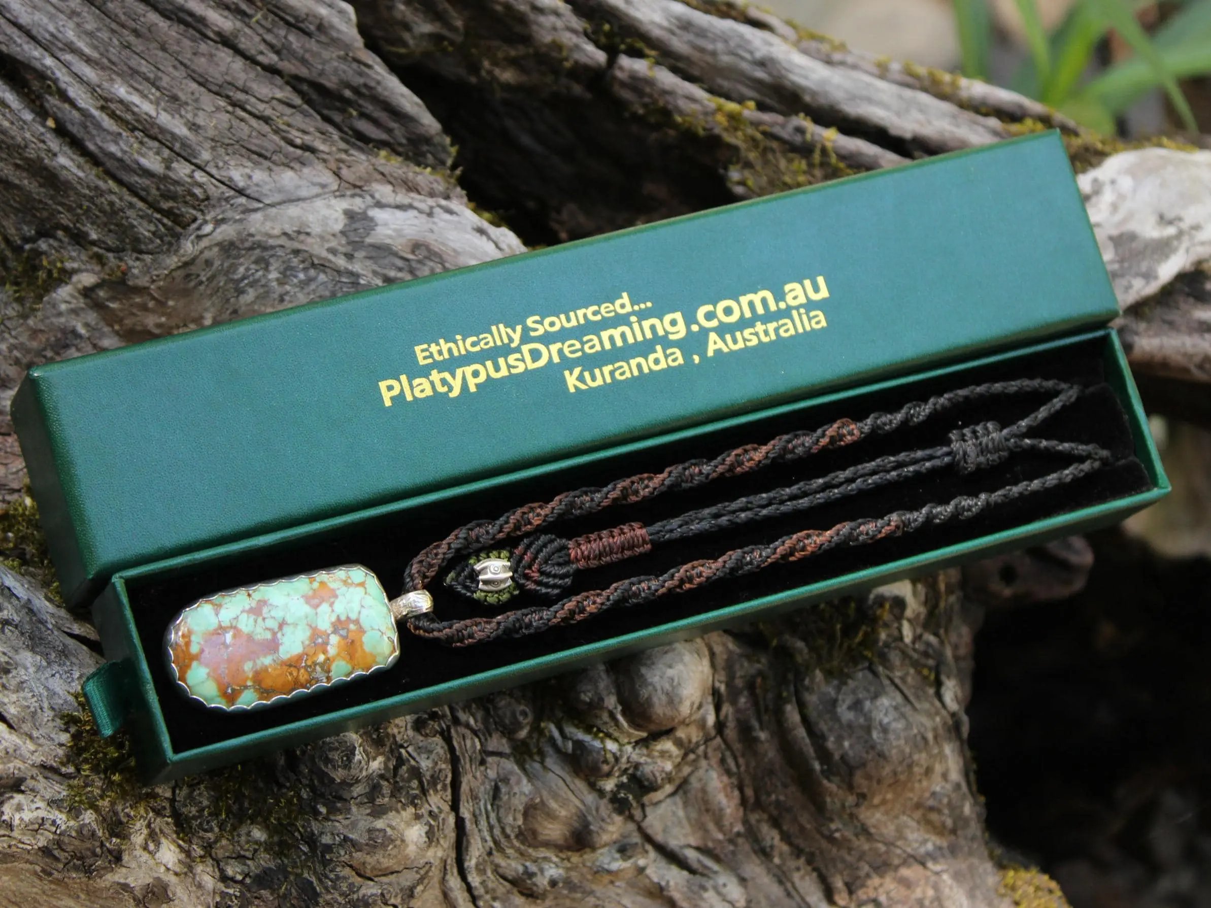 Spider Variscite Pendant, Australian silver 925 ,Handmade cord,Australian Variscite Necklace,Green Stone Talisman,November Birthstone,