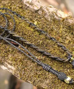 Raw Genuine Moldavite Pendant, Authentic Moldavite Necklace, Australian Made Macrame Cord Light Green Moldavite Jewelry