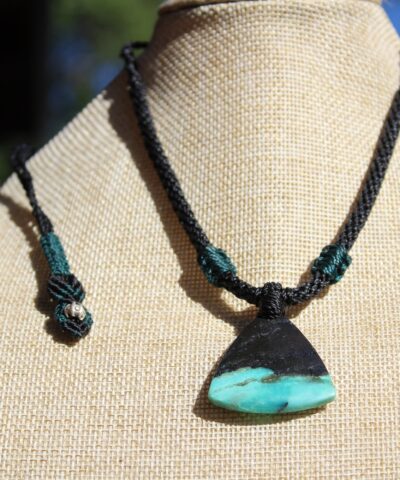 Green Opalized wood Talisman, Opal Necklace Elven Jewelry, OPAL Pendant,Petrified Wood,