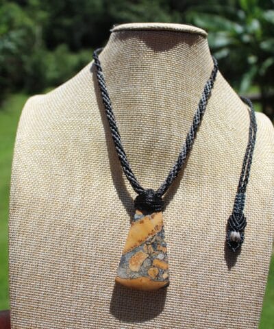 Maligano Jasper, Aboriginal inspired Talisman Necklace,Elven Gemstone crystal beachy beach jewelry, summer jewelry, surfer necklace