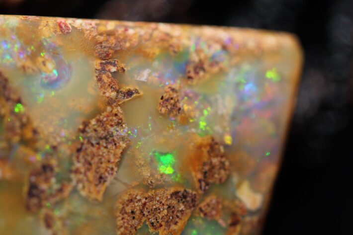 Crystal Opal Necklace,Boulder Opal Pendant Necklace