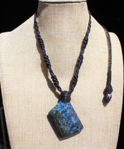 Galaxy Opal Necklace,Tribal Rainbow Boulder Opal Pendant,Opal jewelry,Macrame Necklace,Australian Opal ,Elven Elf