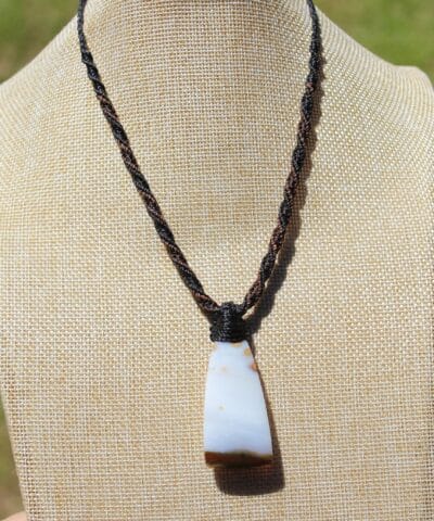 Polkadot Jasper Necklace, Ocean jasper pendant, Macrame Cord, australian made, Elven healing crystal jewelry