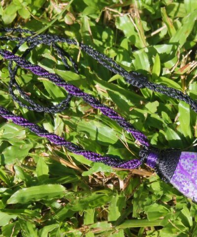 Massive Sugilite Pendant,Sugilite Necklace Australian made Macrame Cord,Purple Stone jewelry,Burning Man Festival Wear,Elven Jewelry