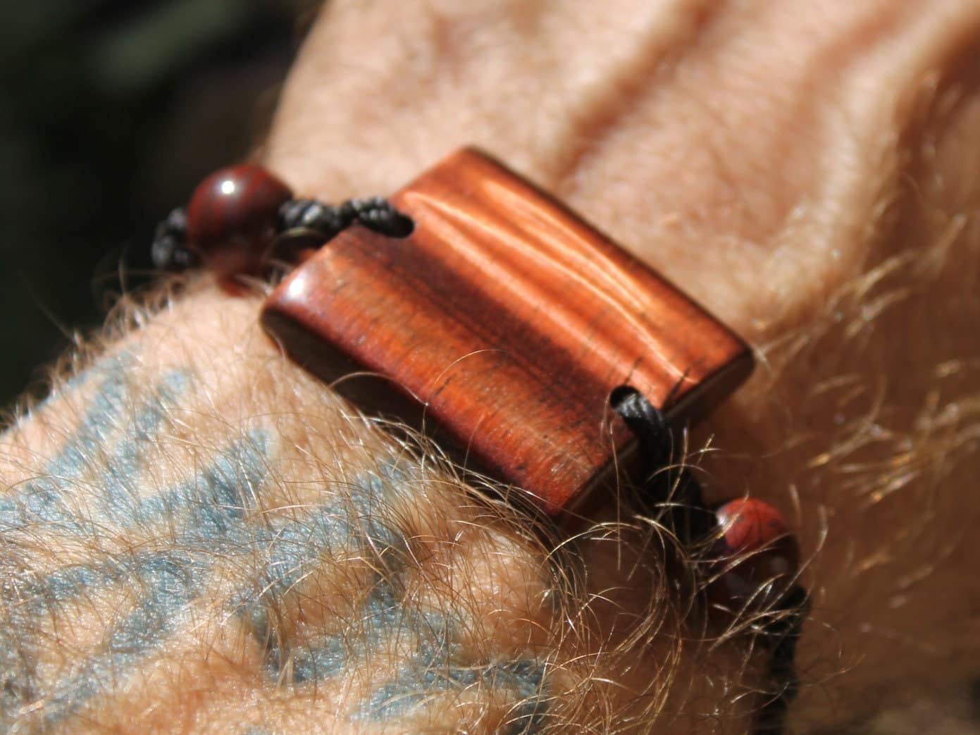 Australian red tiger's eye bracelet, Australian red tigereye ethically Australian made macrame cord, healing crystal talisman jewelry,