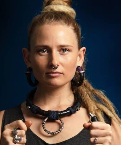 Pure Silver Tribal, Shibari BushPunk BlackSUN Amulet CyberPunk Upcycle Necklace, SteamPunk Dark NeoTribal Burningman Viking clothing Larp