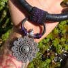 Silver Tribal, Cyberpunk Shibari BlackSUN Tribal Amulet CyberPunk Upcycle Necklace, SteamPunk Dark NeoTribal Burningman Viking clothing Larp