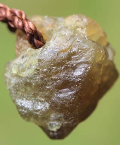 Authentic Apatite Talisman, Yellow Apatite Necklace, Apatite Pendant, Australian made handmade Macrame Cord, Crystal Healing Jewelry Gift