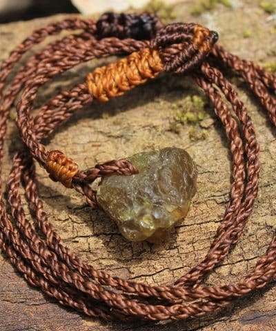 Authentic Apatite Talisman, Yellow Apatite Necklace, Apatite Pendant, Australian made handmade Macrame Cord, Crystal Healing Jewelry Gift