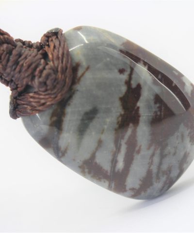 Australian outback jasper necklace,australian made thin macrame cord stone jewelry, crystal healing pendant necklace, platypus dreaming