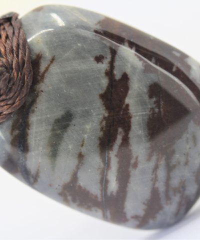 Australian outback jasper necklace,australian made thin macrame cord stone jewelry, crystal healing pendant necklace, platypus dreaming