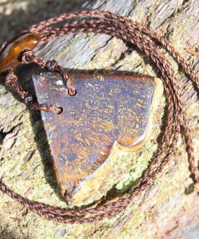 Australian boulder opal necklace ,australian tigereye pendant and Mookaite jasper, Australian made healing summer jewelry gift
