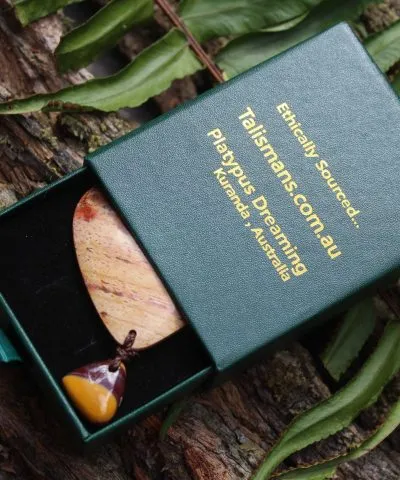 Australian Mookaite , creek and rainforest Jasper, Earthy unique tribal necklace talisman, Australian made Macrame Cord,summer jewelry gift