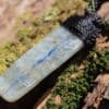 Australian Gem OCEAN INDIGO KYANITE,Australian Blue Kyanite Necklace, Platypus Dreaming Australian made Macrame Cord, Australian Seller