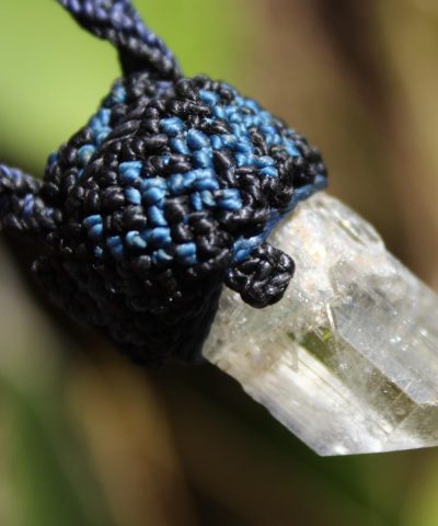 Australian Raw Topaz Pendant, Platypus Dreaming Genuine Topaz necklace, Australian made Macrame cord Talisman, Elven healing crystal jewelry