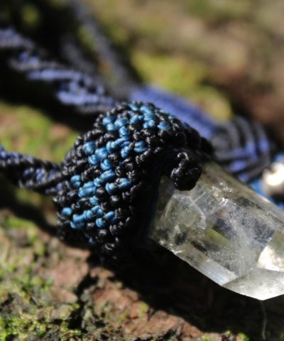 Australian Raw Topaz Pendant, Platypus Dreaming Genuine Topaz necklace, Australian made Macrame cord Talisman, Elven healing crystal jewelry