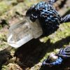 Australian Raw Topaz Pendant, Platypus Dreaming Genuine Topaz necklace, Australian made Macrame cord Talisman, Elven healing crystal jewelry