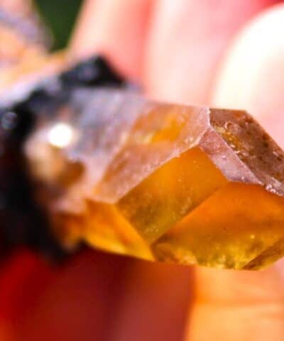 Smoky Gem Citrine Pendant ,Elven Natural Raw Citrine Necklace, November Birthstone Healing crystal jewelry, Australian made Macrame cord